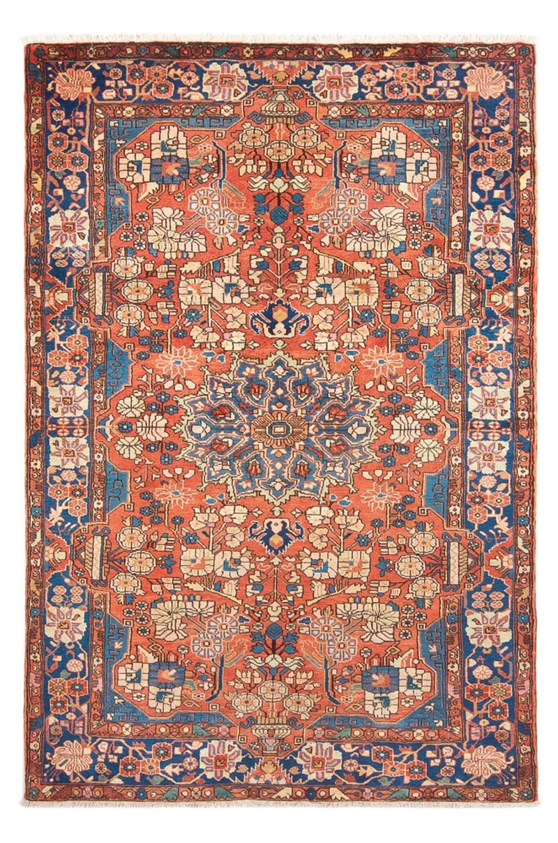 Nahavand Teppich 150x240cm - Perserteppich - hellrot