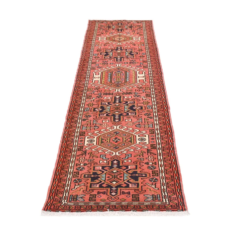 Qaraja Teppich 75x287cm - Perserteppich - hellrot