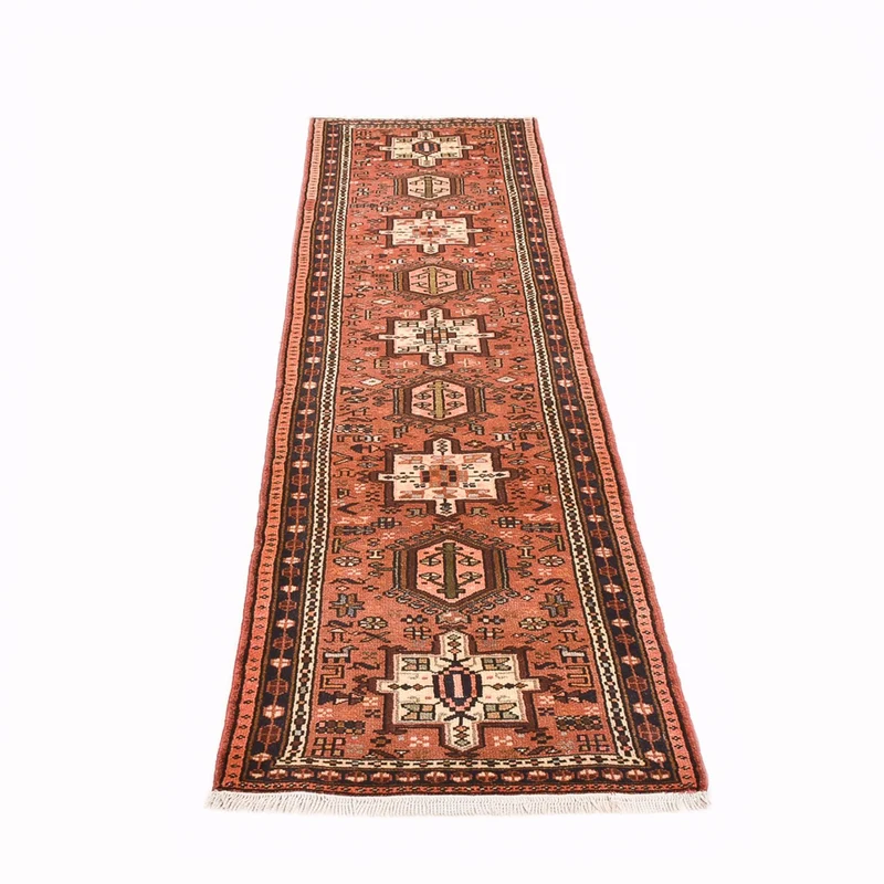 Qaraja Teppich 73x288cm - Perserteppich - hellrot