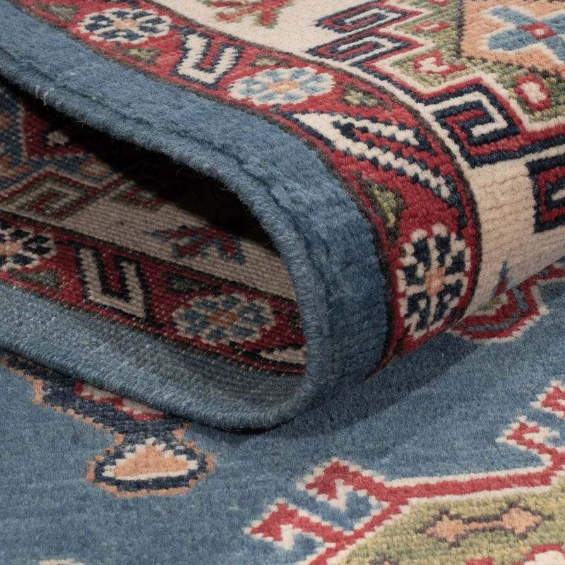 Kazak Teppich 167x240cm - Orientteppich - blau