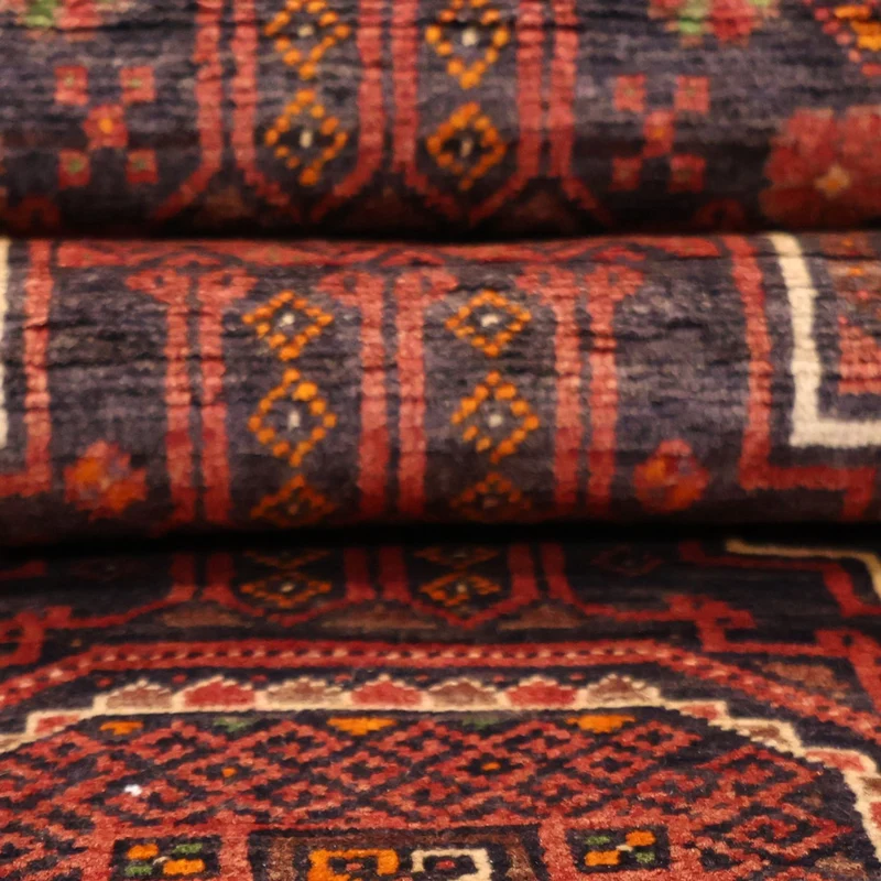 Belutsch Teppich 98x194cm - Orientteppich - dunkelrot