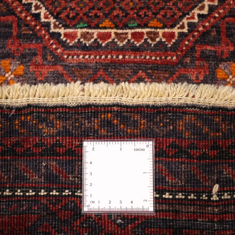Belutsch Teppich 98x194cm - Orientteppich - dunkelrot