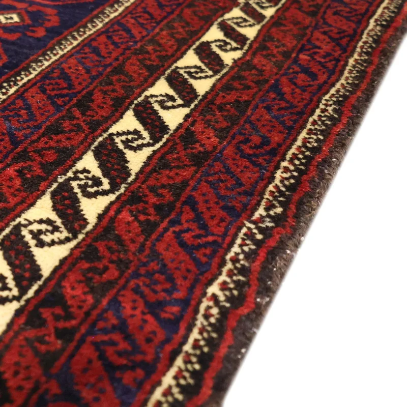 Belutsch Teppich 100x185cm - Orientteppich - dunkelrot