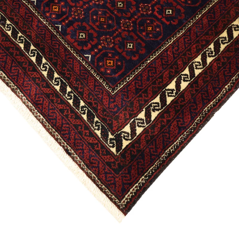 Belutsch Teppich 100x185cm - Orientteppich - dunkelrot