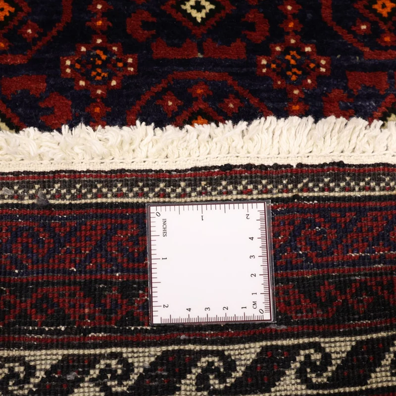 Belutsch Teppich 100x185cm - Orientteppich - dunkelrot