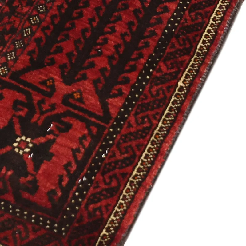 Belutsch Teppich 97x201cm - Orientteppich - dunkelrot