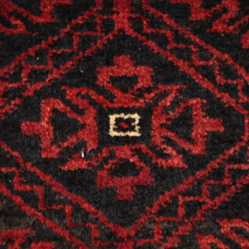 Belutsch Teppich 101x203cm - Orientteppich - dunkelrot