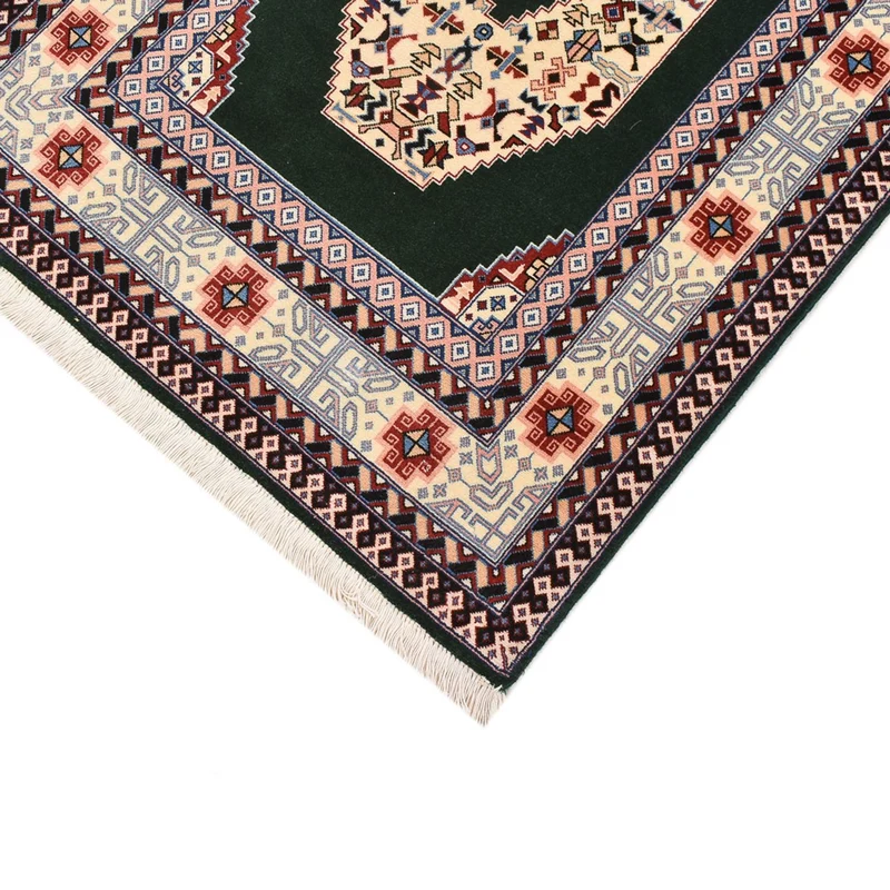 Täbriz - 50 Raj Teppich 74x202cm - Perserteppich - dunkelblau