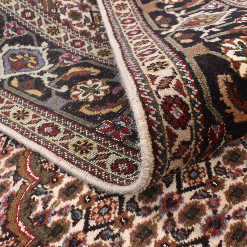 Täbriz - 40 Raj Teppich 202x206cm - Perserteppich - hellbraun