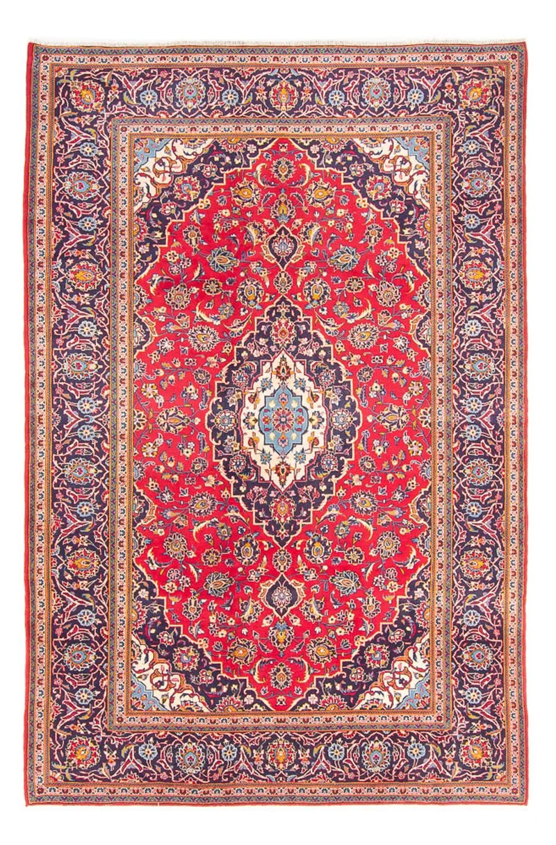 Keshan Teppich 200x300cm - Perserteppich - rot