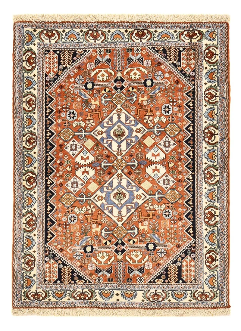 Kaschkuli Teppich 109x150cm - Perserteppich - mehrfarbig
