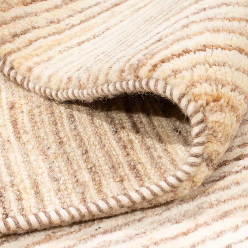 Gabbeh Persisch Teppich 172x234cm - Perserteppich Wollteppich - hellbeige