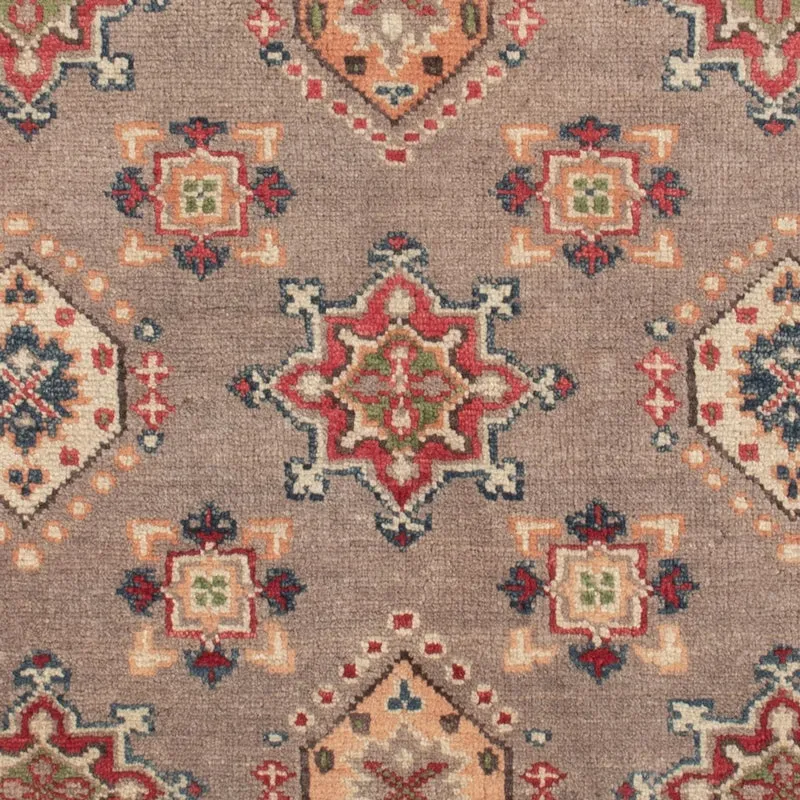 Kazak Teppich 101x146cm - Orientteppich - dunkelbeige