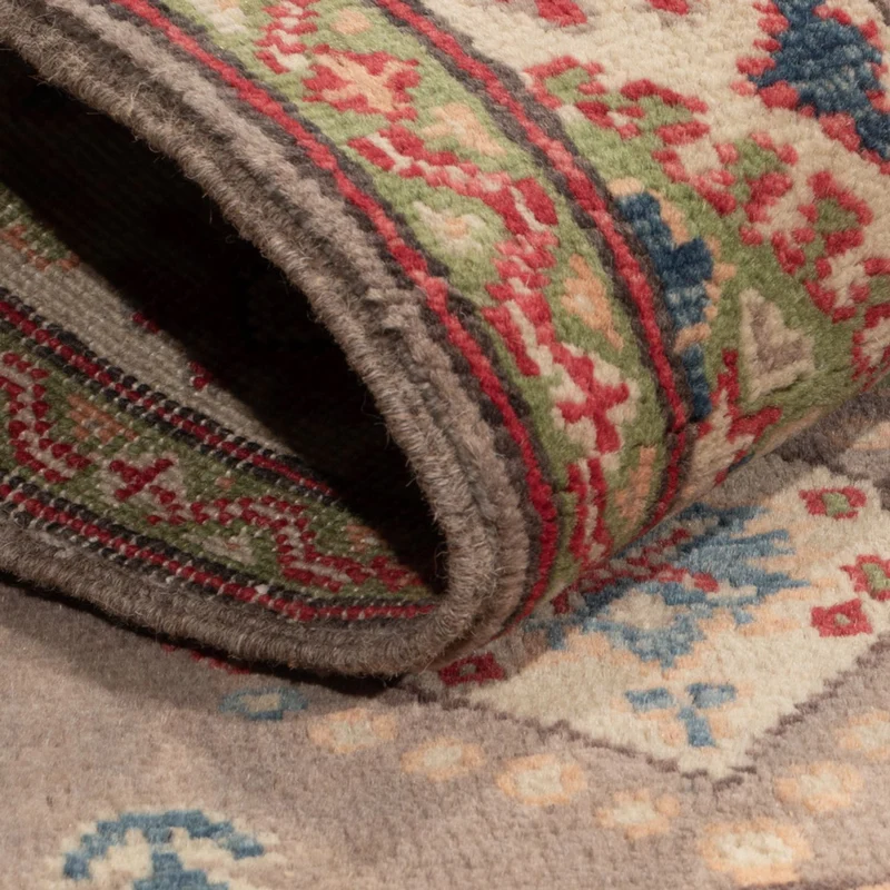 Kazak Teppich 101x146cm - Orientteppich - dunkelbeige