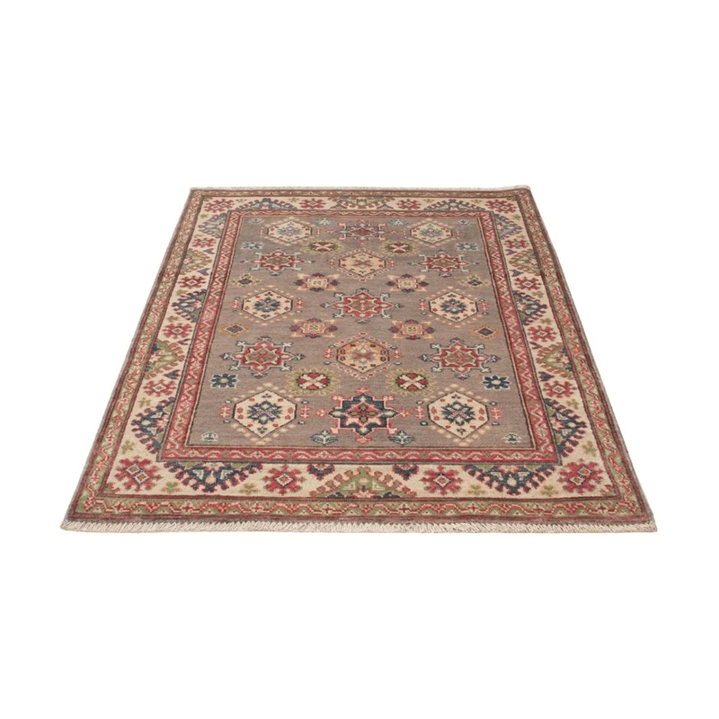 Kazak Teppich 101x146cm - Orientteppich - dunkelbeige