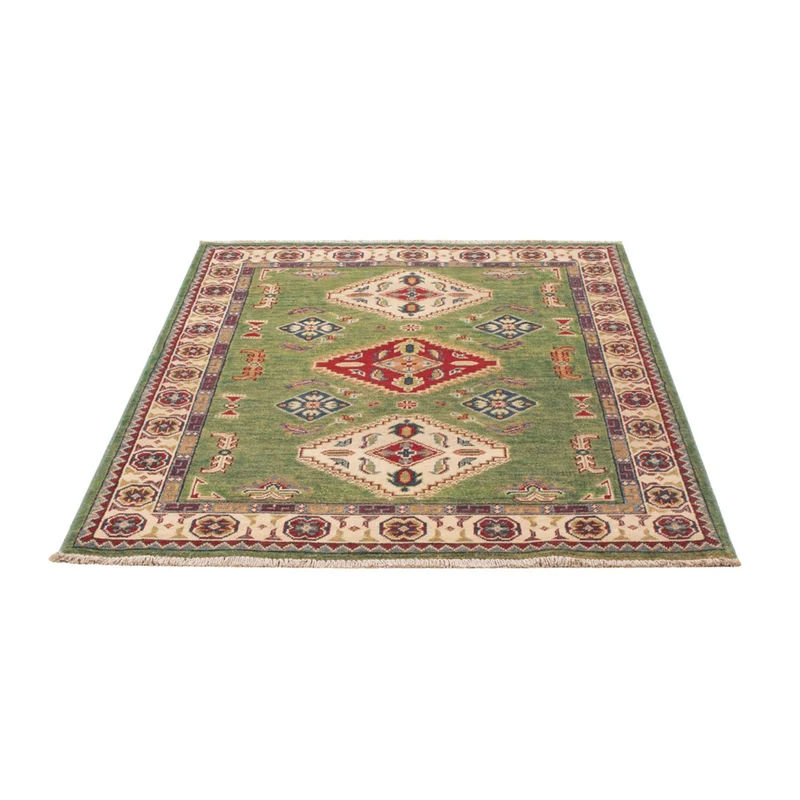 Kazak Teppich 102x139cm - Orientteppich - grün