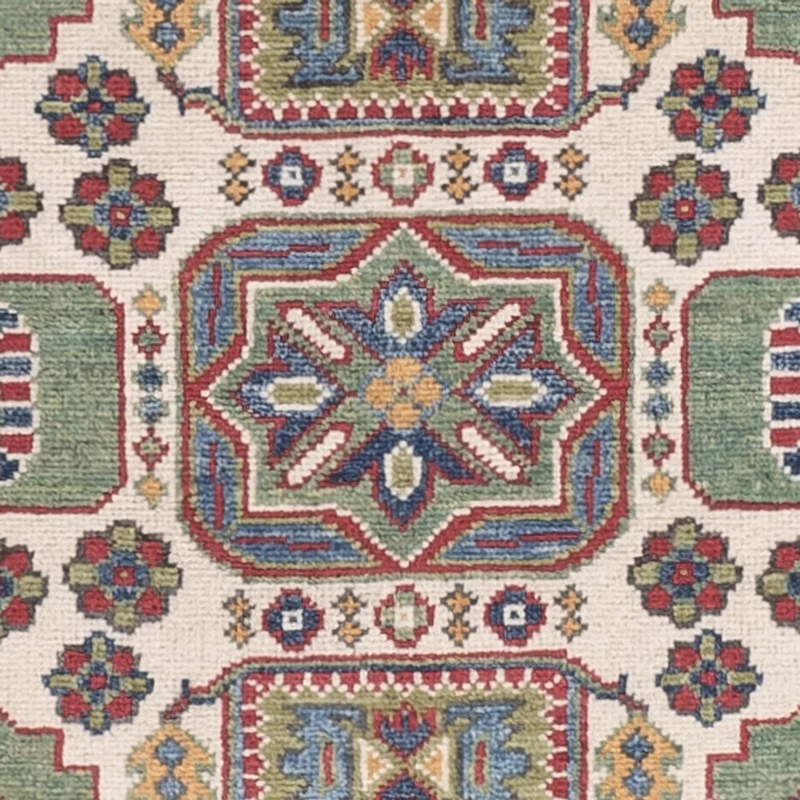 Kazak Teppich 101x144cm - Orientteppich - grün