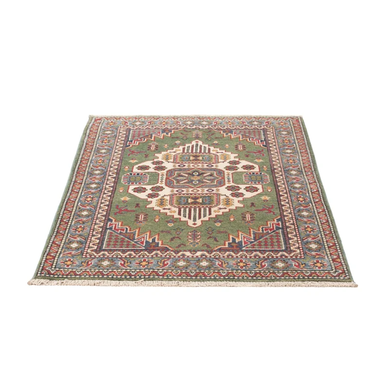 Kazak Teppich 101x144cm - Orientteppich - grün