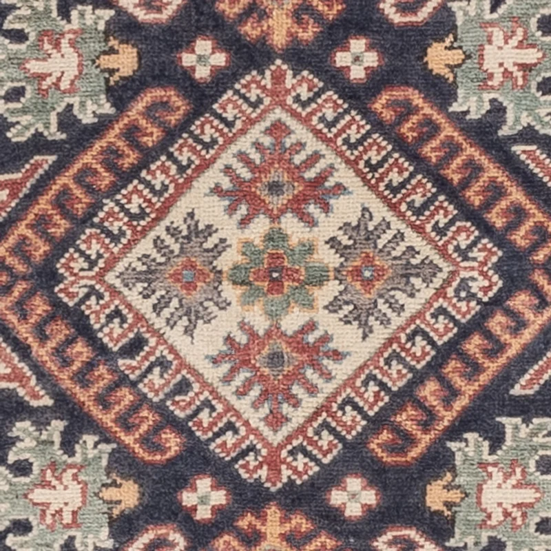 Kazak Teppich 99x147cm - Orientteppich - dunkelblau