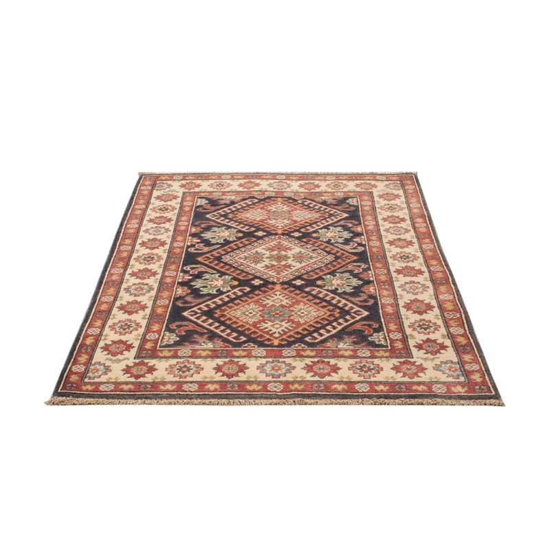 Kazak Teppich 99x147cm - Orientteppich - dunkelblau