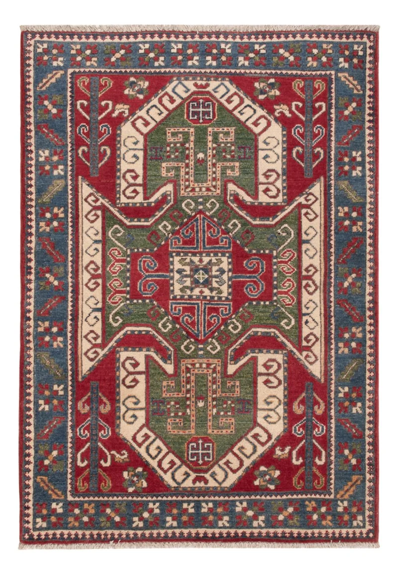 Kazak Teppich 100x145cm - Orientteppich - rot