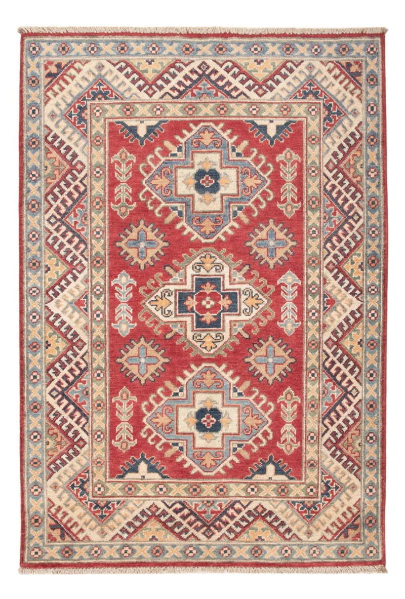 Kazak Teppich 98x146cm - Orientteppich - rot