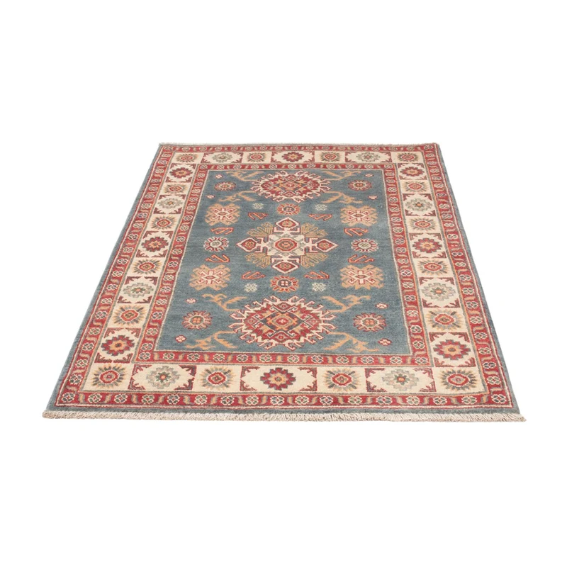 Kazak Teppich 98x150cm - Orientteppich - hellblau