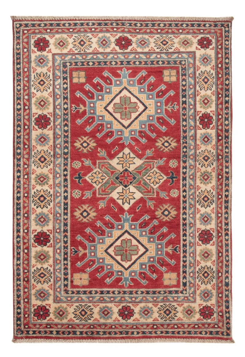 Kazak Teppich 103x141cm - Orientteppich - rot