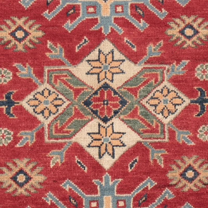 Kazak Teppich 103x141cm - Orientteppich - rot