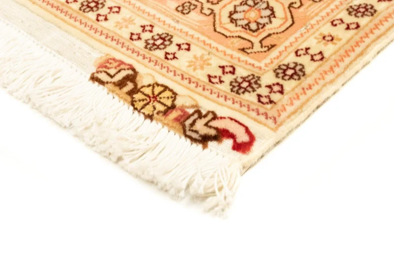Täbriz - 50 Raj Teppich 102x154cm - Perserteppich - beige