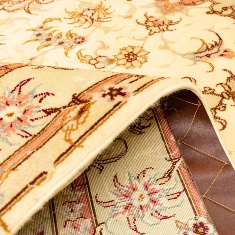 Täbriz - 50 Raj Teppich 102x154cm - Perserteppich - beige