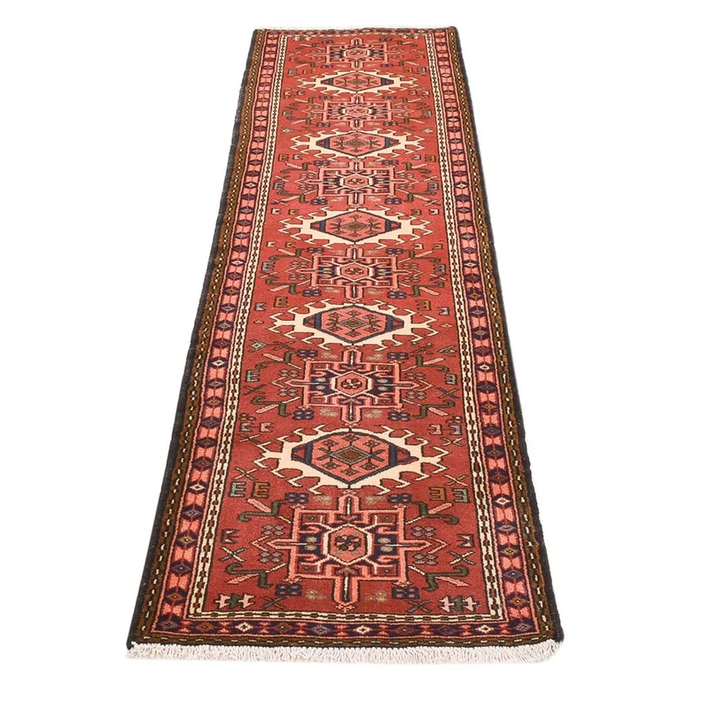 Qaraja Teppich 73x290cm - Perserteppich - rot