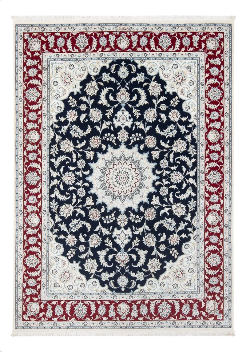 Nain - 6La Teppich 150x204cm - Perserteppich - dunkelblau