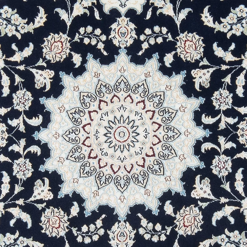 Nain - 6La Teppich 150x204cm - Perserteppich - dunkelblau