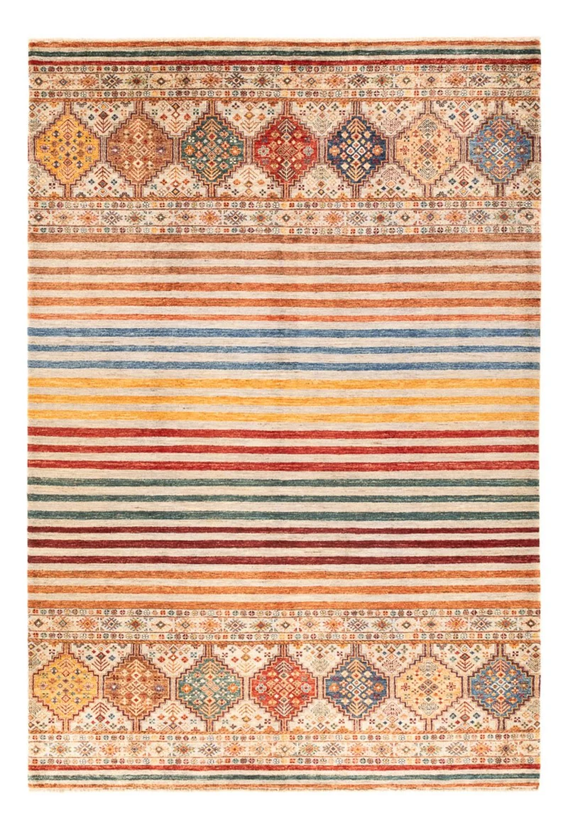 Shal Teppich 203x295cm - Orientteppich - mehrfarbig