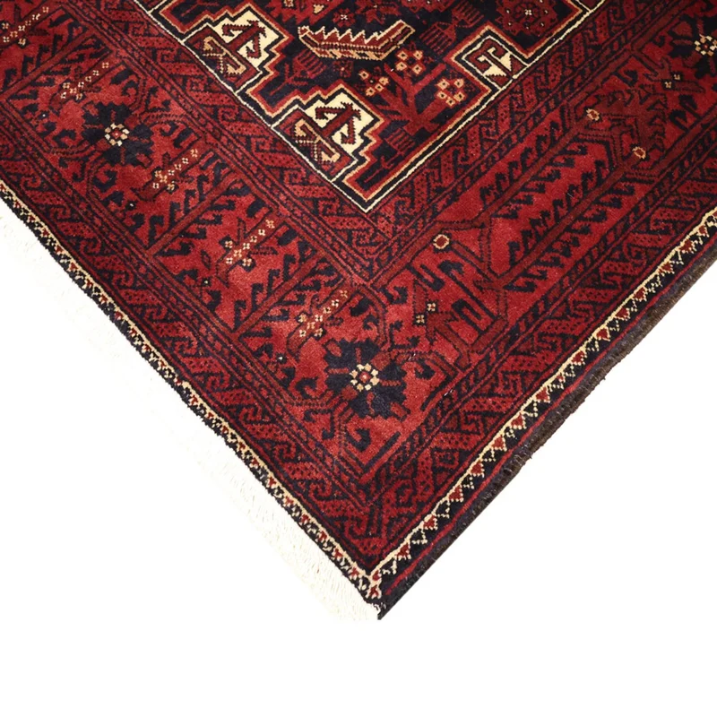 Belutsch Teppich 100x199cm - Orientteppich - dunkelrot