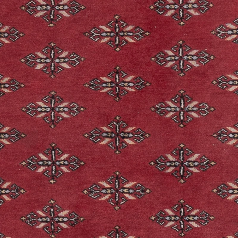 Pakistan Teppich 140x183cm - Orientteppich - rot
