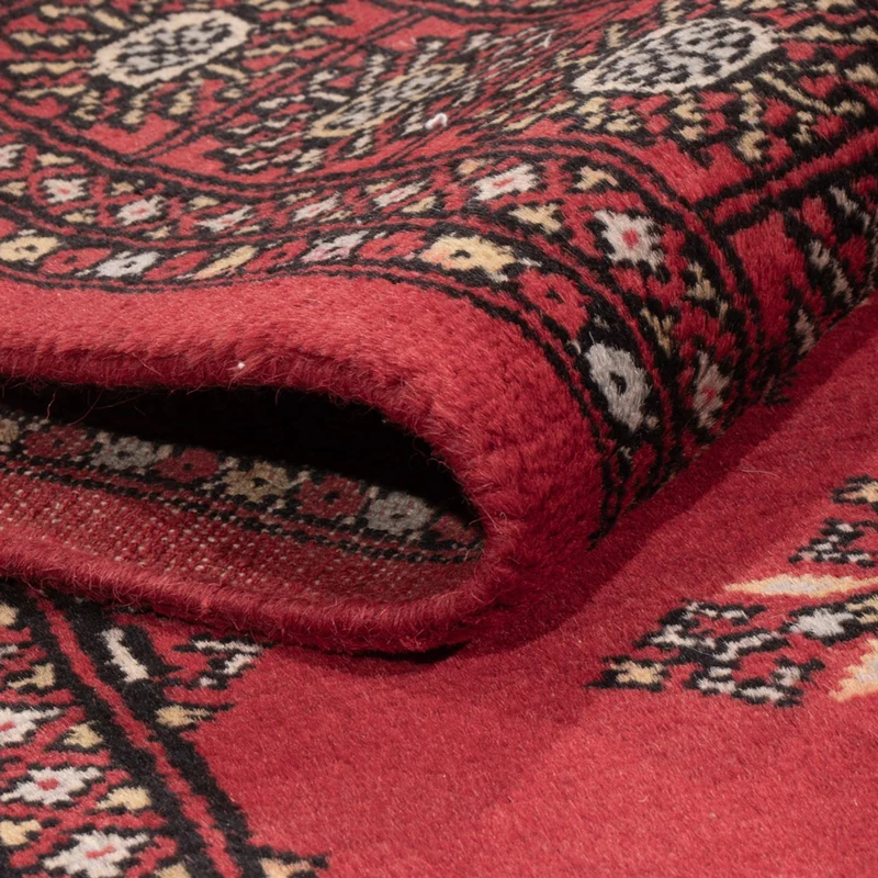 Pakistan Teppich 140x183cm - Orientteppich - rot