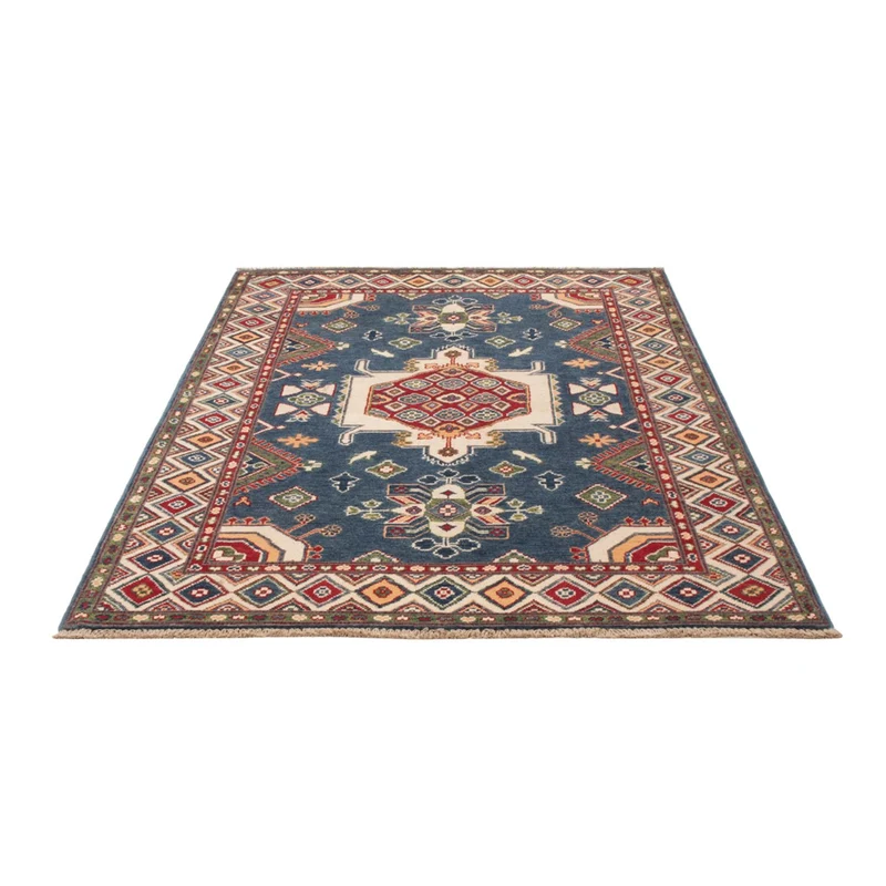Kazak Teppich 120x182cm - Orientteppich - blau