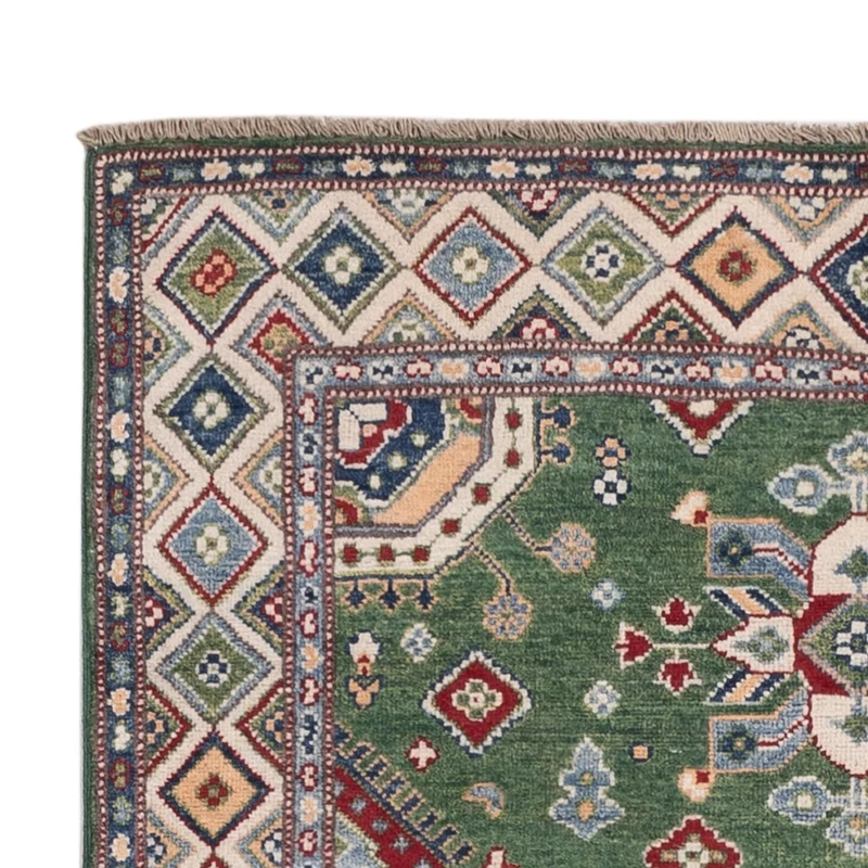 Kazak Teppich 120x177cm - Orientteppich - grün