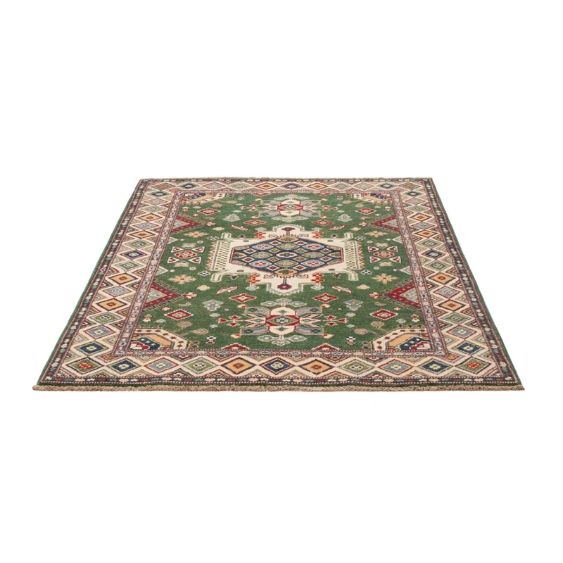 Kazak Teppich 120x177cm - Orientteppich - grün
