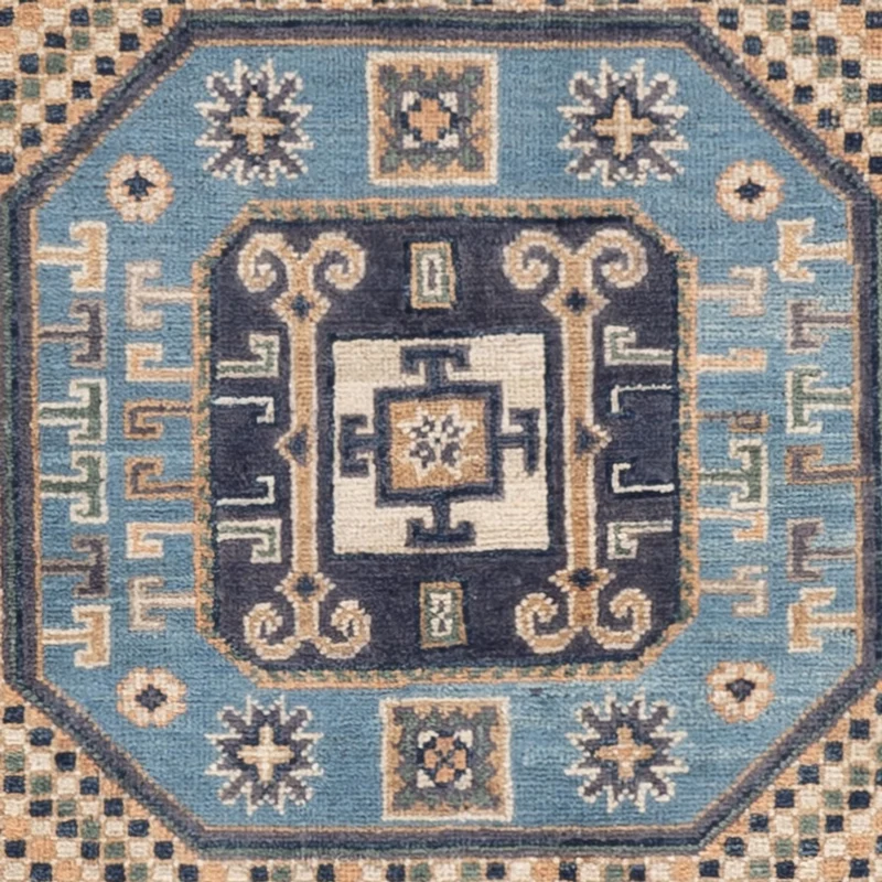 Kazak Teppich 117x180cm - Orientteppich - dunkelblau