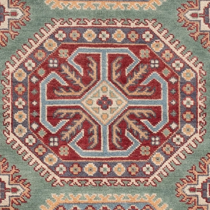 Kazak Teppich 122x178cm - Orientteppich - grün