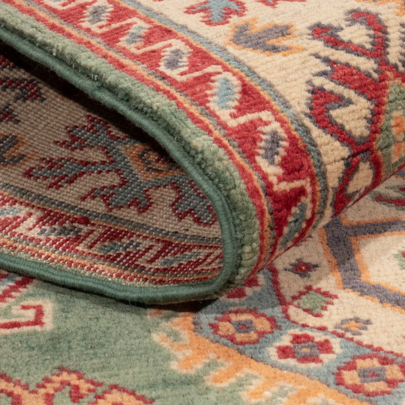 Kazak Teppich 122x178cm - Orientteppich - grün