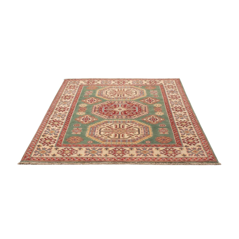 Kazak Teppich 122x178cm - Orientteppich - grün