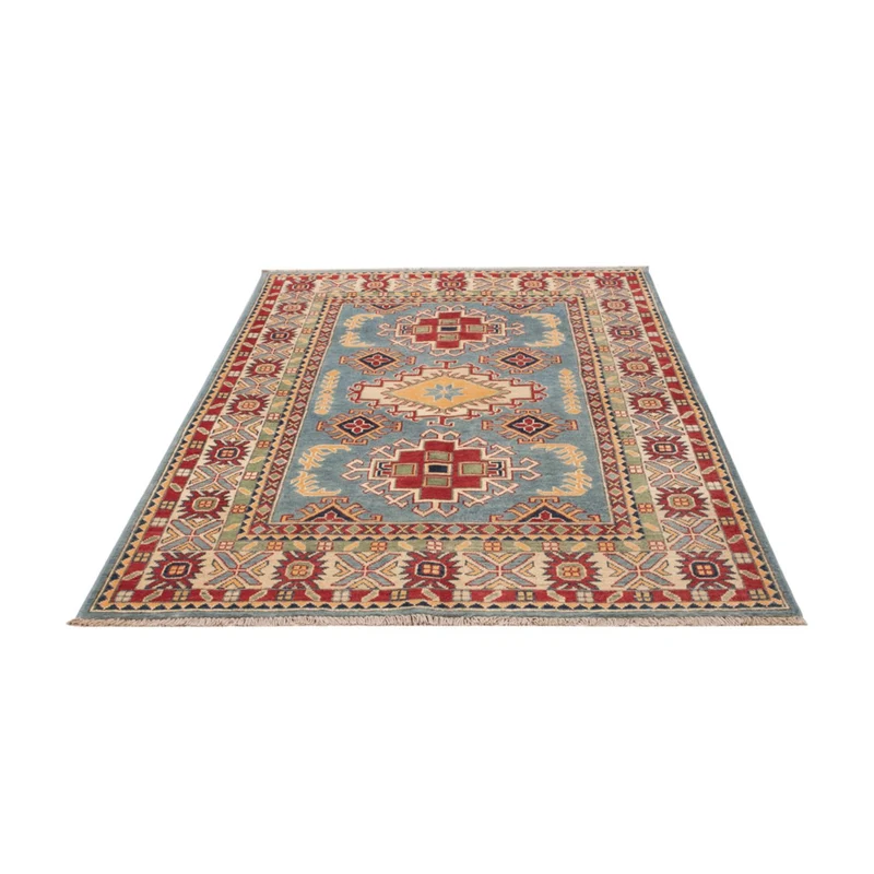 Kazak Teppich 120x180cm - Orientteppich - hellblau