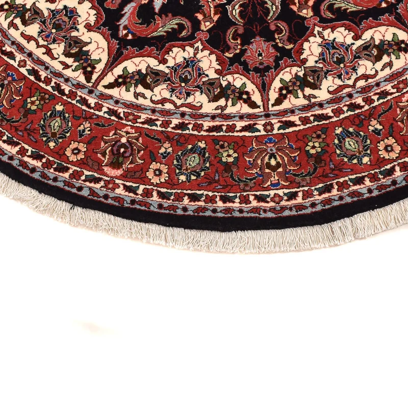 Bidjar - Zanjan Teppich 155x155cm - Perserteppich - dunkelrot