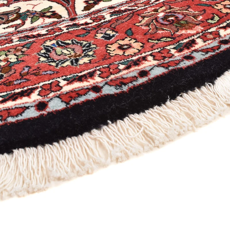 Bidjar - Zanjan Teppich 155x155cm - Perserteppich - dunkelrot