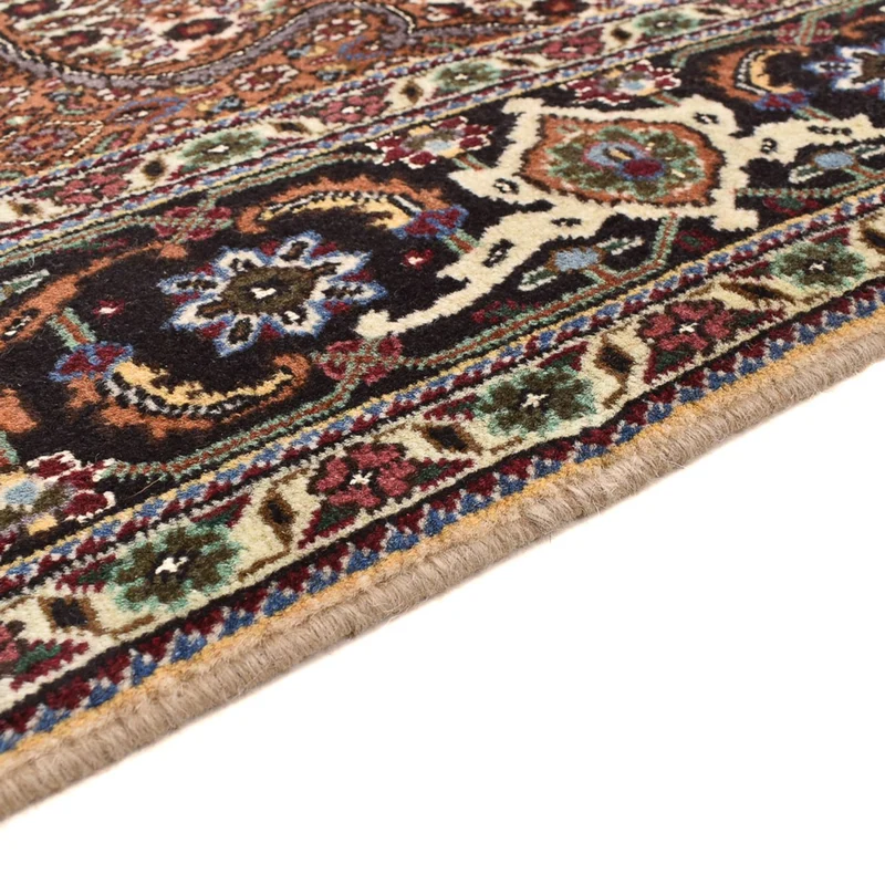 Täbriz - 40 Raj Teppich 200x204cm - Perserteppich - hellbraun