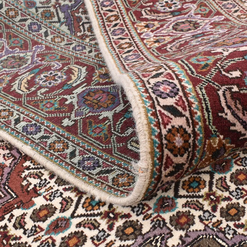 Täbriz - 40 Raj Teppich 200x204cm - Perserteppich - braun